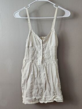 Mini Dress Tunic Pockets Fairy/Faerie/Faery Boho Pockets Shimmer Cream Light Top